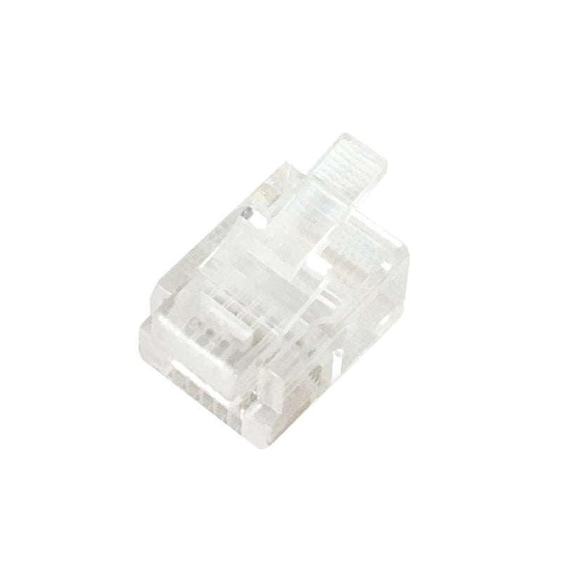 RJ12 Plug for Flat Cable 6P 6C - Pack of 50