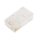 RJ45 Cat5e/Cat6 Pass-Through Plug (Solid or Stranded) (8P 8C) - Pack of 50