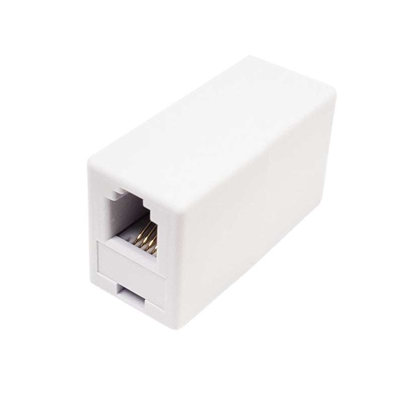 RJ9 4P4C Female Coupler - White