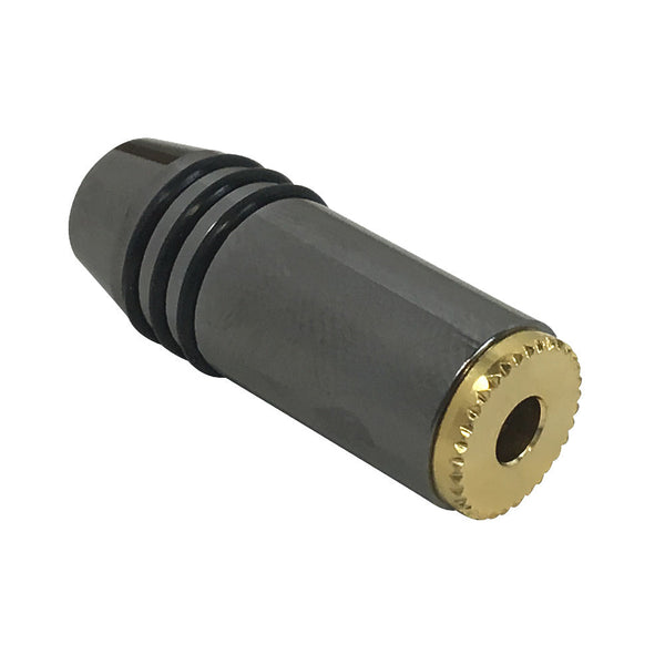 Premium 3.5mm Stereo Female Solder Connector - Zinc