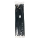 24 Inch Cable Tie (175lb) - UV & Weather Resistant Nylon 66 - Black - Pack of 100