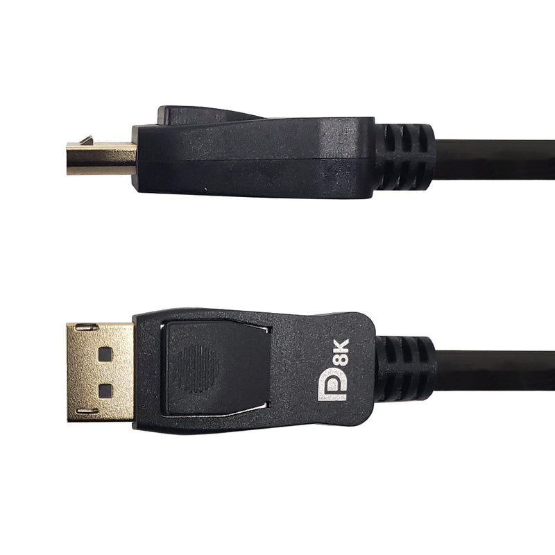 DisplayPort Male to DisplayPort Male Cable - v1.4 - VESA Certified HBR3 - CL3 - 8K 60Hz