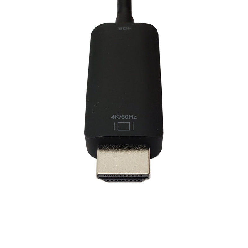 DP1.2 Male to HDMI Male Cable, 4K@60Hz, HDR, CEC, HDCP2.2, 32AWG - Black