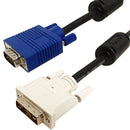 DVI-A Male to HD15 Male Cable - CL2/FT4 28AWG