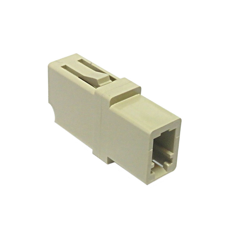 LC/LC Fiber Coupler F/F Multimode OM1/OM2 Simplex Ceramic - Beige