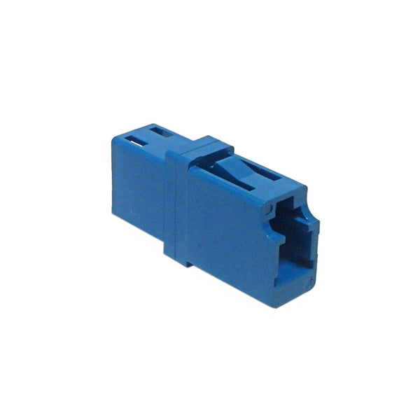 LC/LC Fiber Coupler F/F Singlemode Simplex Ceramic, Blue