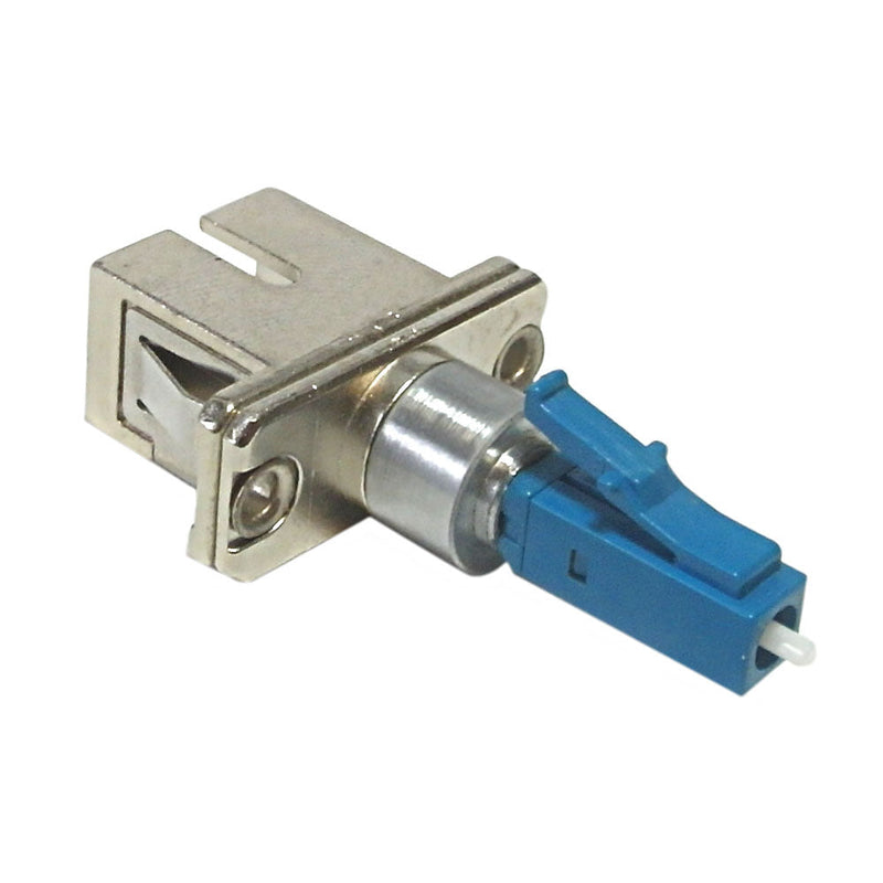 LC Male / SC Female Fiber Hybrid Coupler Singlemode Simplex Ceramic, Blue