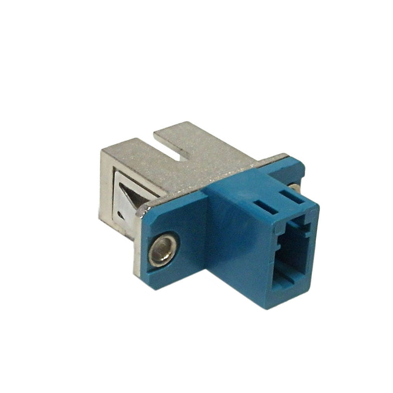 LC/SC Fiber Hybrid Coupler F/F Singlemode Simplex Ceramic, Blue