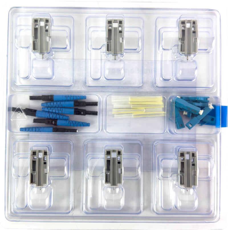 AFL FUSEConnect LC/UPC SM Connector - 2mm Blue (6 pack)