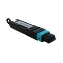 12-Fiber MTP/MPO Female Loopback Tester - Multimode 50u OM3 Low Loss - Aqua