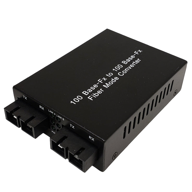 10/100 multimode to singlemode converter bi-directional 20km SC 1310nm