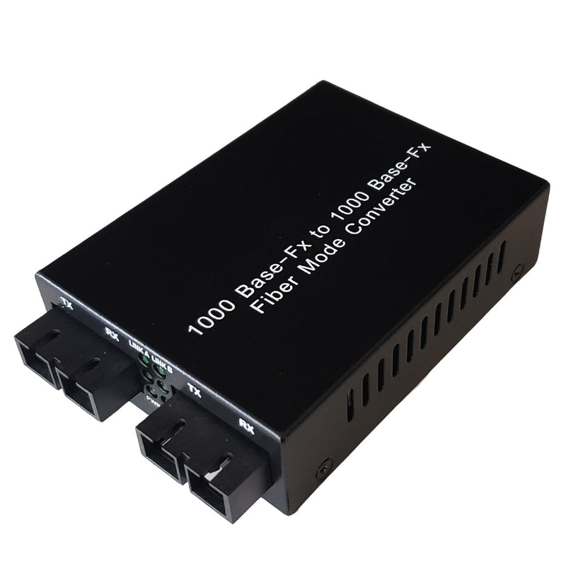 10/100/1000 Multimode to Singlemode Converter Bi-Directional 20km SC 1310nm