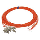 3m LC/PC 12-Fiber OM2 Multimode Simplex 50 micron - 900um Pigtail - Orange