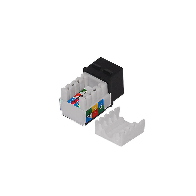 RJ12 Cat3 Slim Profile Jack, 110 Punch-Down