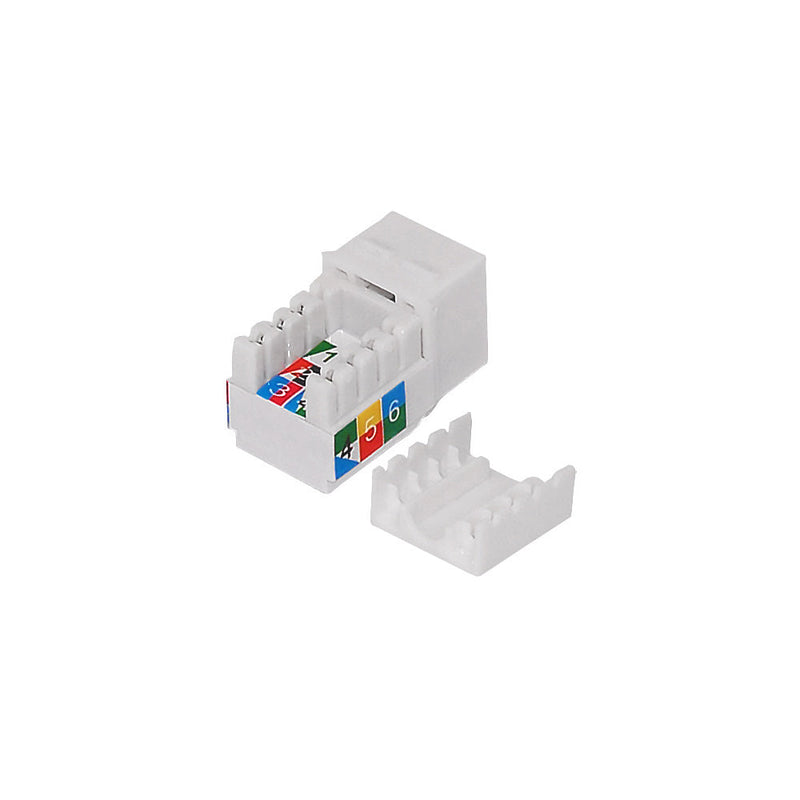 RJ12 Cat3 Slim Profile Jack, 110 Punch-Down