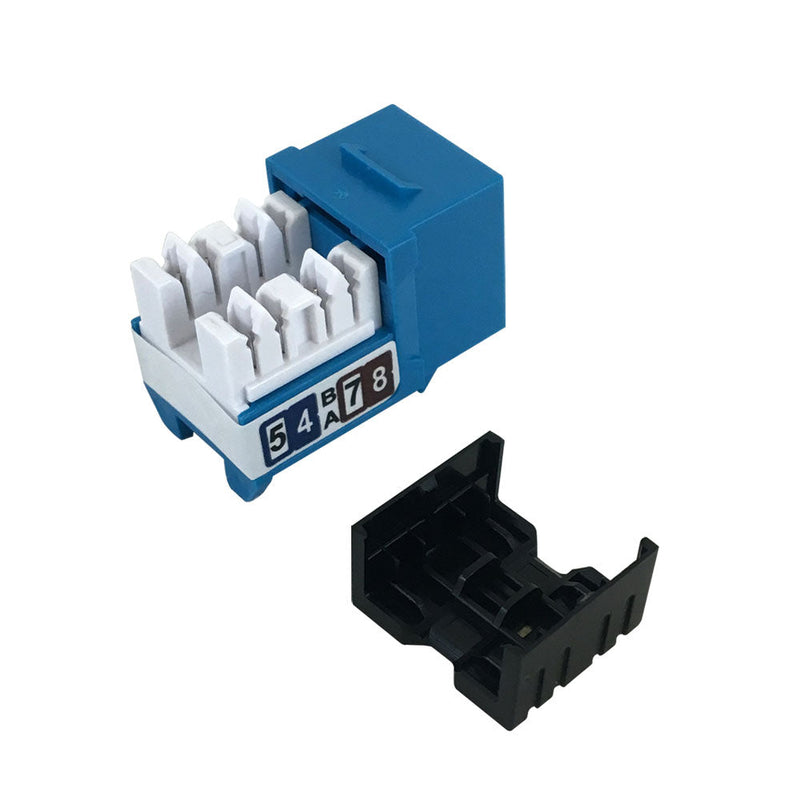 RJ45 Cat5e Slim Profile Jack, 110 Punch-Down