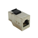 RJ45 Keystone Jack, Female to Female Cat6a Shielded