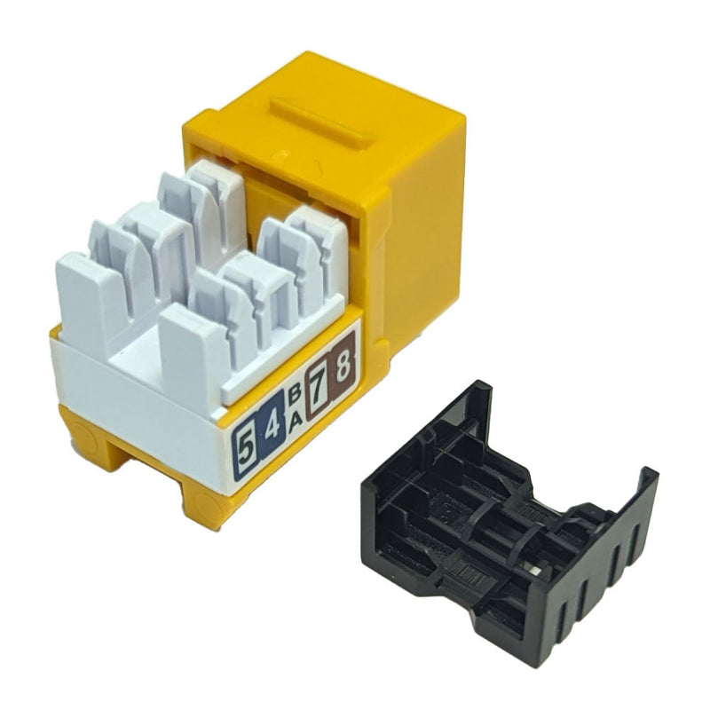 RJ45 Cat6a Slim Profile Jack, 110 Punch-Down