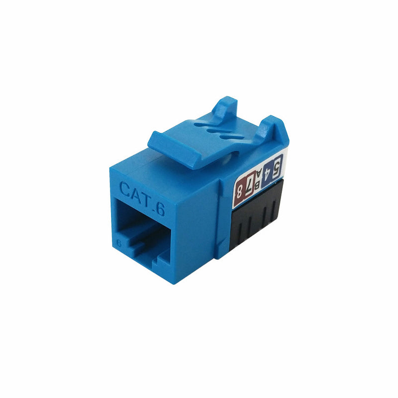 RJ45 Cat6 Slim Profile Jack, 110 Punch-Down