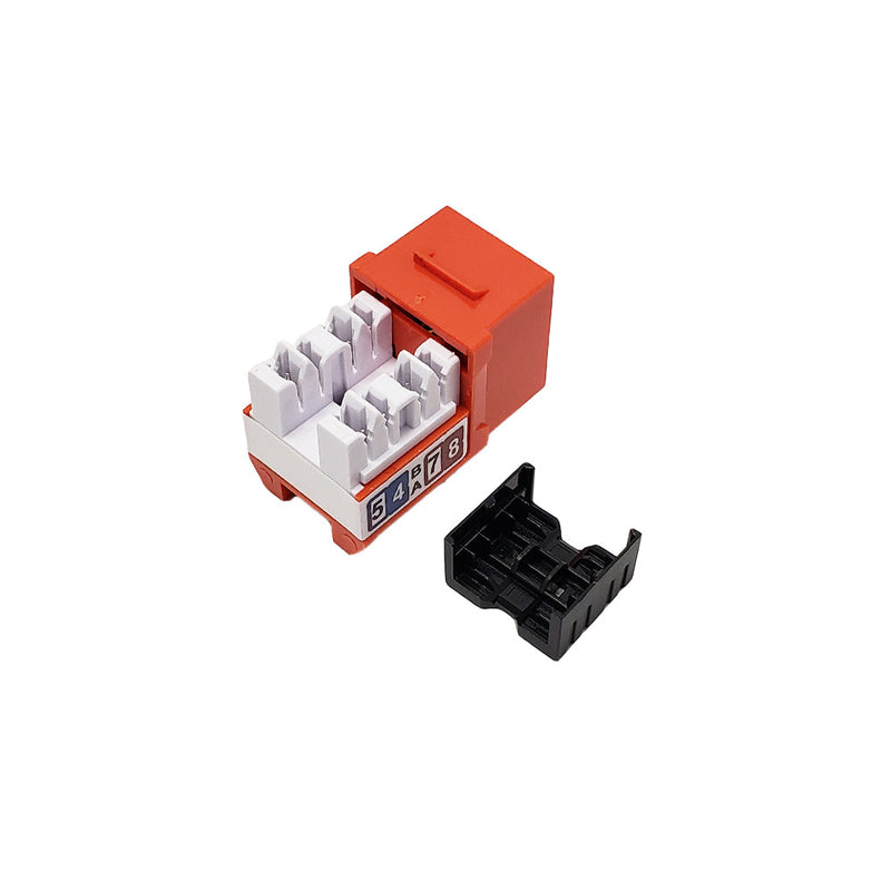 RJ45 Cat6 Slim Profile Jack, 110 Punch-Down