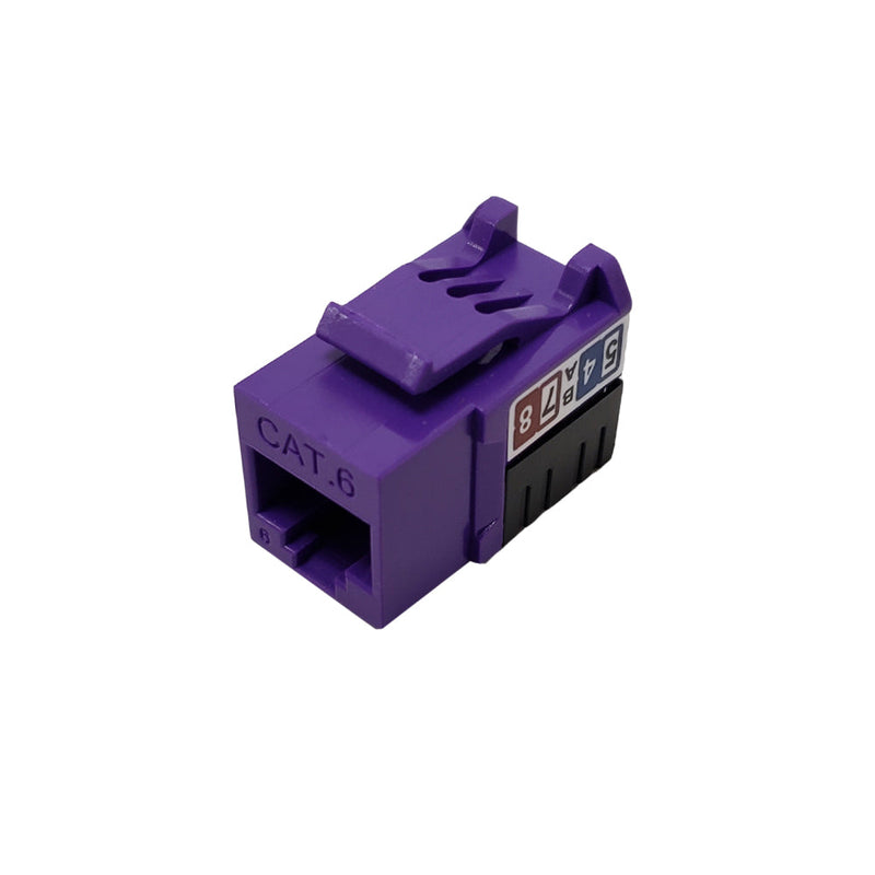 RJ45 Cat6 Slim Profile Jack, 110 Punch-Down