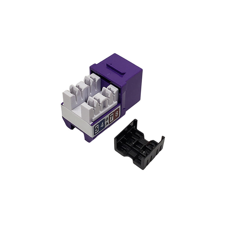 RJ45 Cat6 Slim Profile Jack, 110 Punch-Down