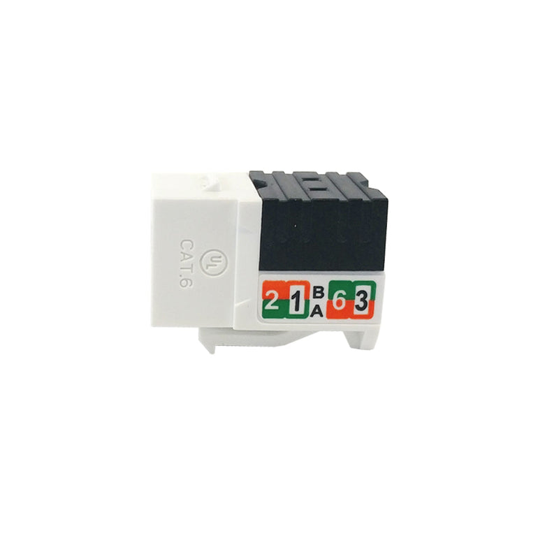 RJ45 Cat6 Slim Profile Jack, 110 Punch-Down