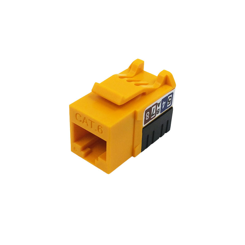 RJ45 Cat6 Slim Profile Jack, 110 Punch-Down