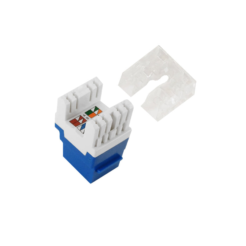 RJ45 Cat6 Slim Profile 180 Degree Jack, 110 Punch-Down