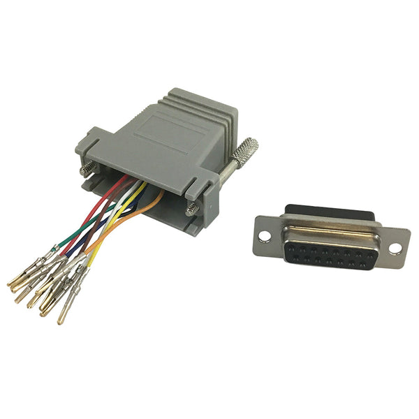 RJ45 to DB15 Female Modular Adapter