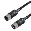 Premium Phantom Cables 5-Pin MIDI Male To Male Cable FT4