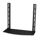 Media Player TV/Bracket Mount Shelf, Glass - Black