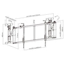 Video Wall TV Mount Bracket - Fully Adjustable - Quick Assembly - Fits Sizes 56-60 inches - Maximum VESA 800x400