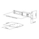 Video Wall Floor Stand - Bolt-Down Base with Safety Kit
