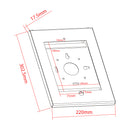 Anti-Theft Security Tablet Mount for iPad 2, 3, 4 & iPad Air, Air 2 - Black