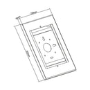 Anti-Theft Security Tablet Mount for iPad/Air/Pro, Galaxy Tab A (2019) - Black