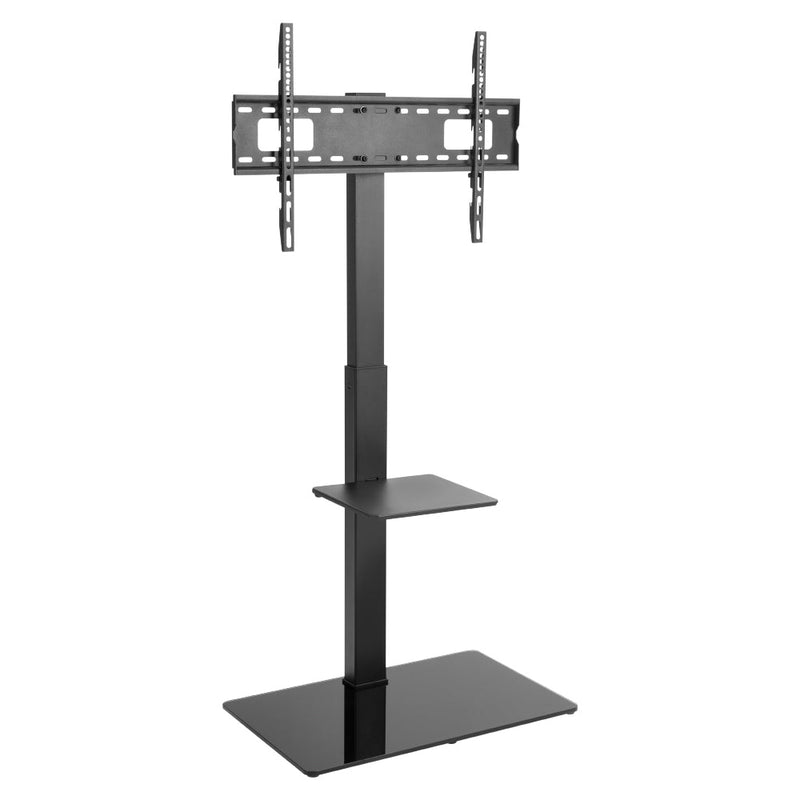 TV Stand with Shelf - Adjustable Height - Fits Sizes 37-70 inches, Maximum VESA 600x400