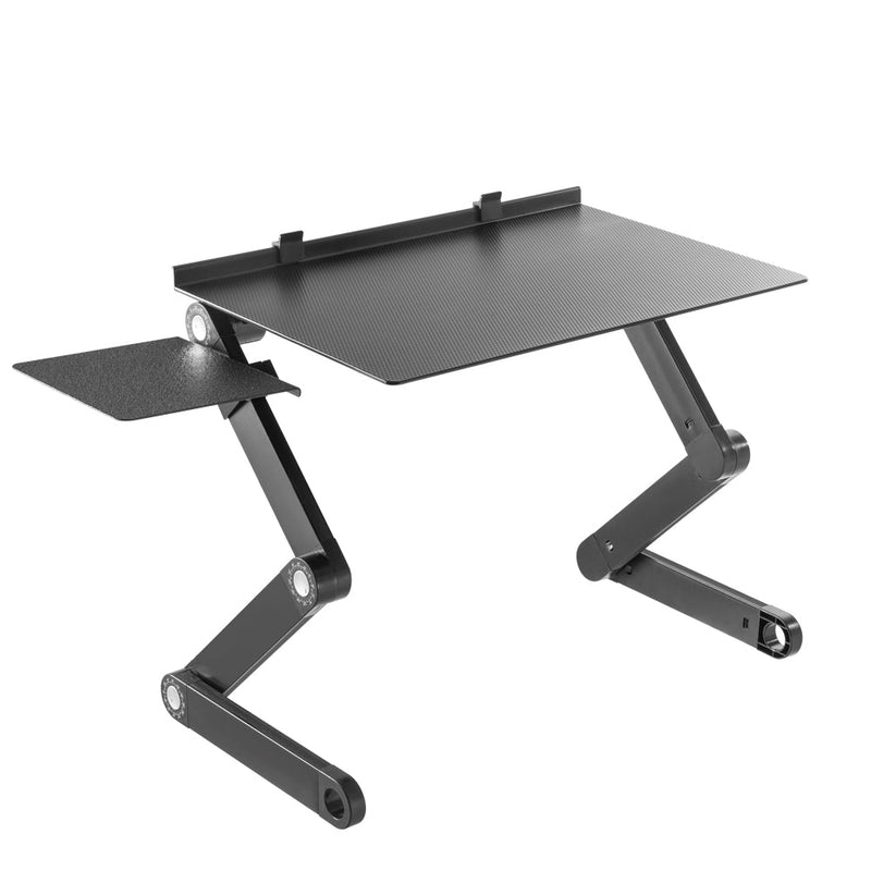 Laptop Stand with Mouse Pad Height Adjustable - Black