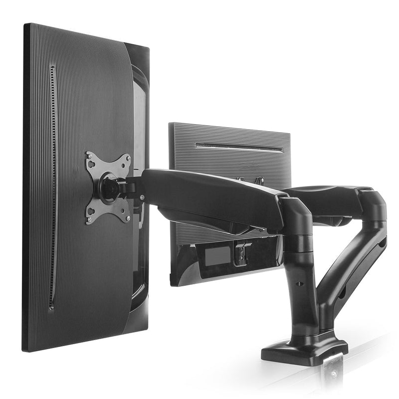 Desktop Display Mount, Full Motion, Dual Screen, VESA 100x100 (13-27 inch)