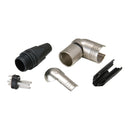 Neutrik 3-Pin XLR Right Angle Male Connector - Nickel with Silver Pins