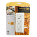 6 Side-Outlet Power Tap - White