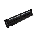 12-Port CAT6 Patch Panel, Self Mount Patch Panel - 110 Punch-Down