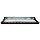 24-port Keystone Patch Panel - 19 inch Rackmount 1U - High Density with Cable Manager - Shielded - Unloaded