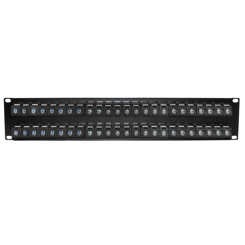 48-Port CAT6A Patch Panel, 19" Rackmount 2U - 110 Punch-Down