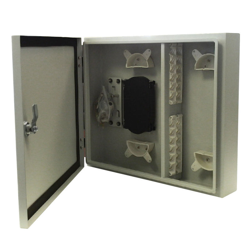 Outdoor Wall Mounted Fiber Optic Distribution Box - Grey