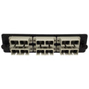 Loaded LGX Adapter Panel with 6x Duplex SC/PC Multimode - Black