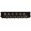 Loaded LGX Adapter Panel with 12x Simplex ST/UPC SM/MM - Black