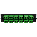 Loaded LGX Adapter Panel with 12x Duplex LC/APC Singlemode - Black