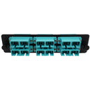 Loaded LGX Adapter Panel with 6x Duplex SC/PC Multimode 10G - Black