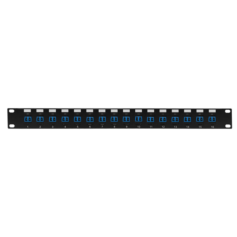 16 Port LC/LC Singlemode 9u Duplex Patch Panel - 19" Rackmount 1U